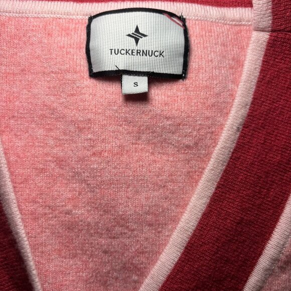 Tuckernuck Pink Cardigan, Button Front, Sm, Preppy, Academia, Classic, Feminine - Picture 4 of 8